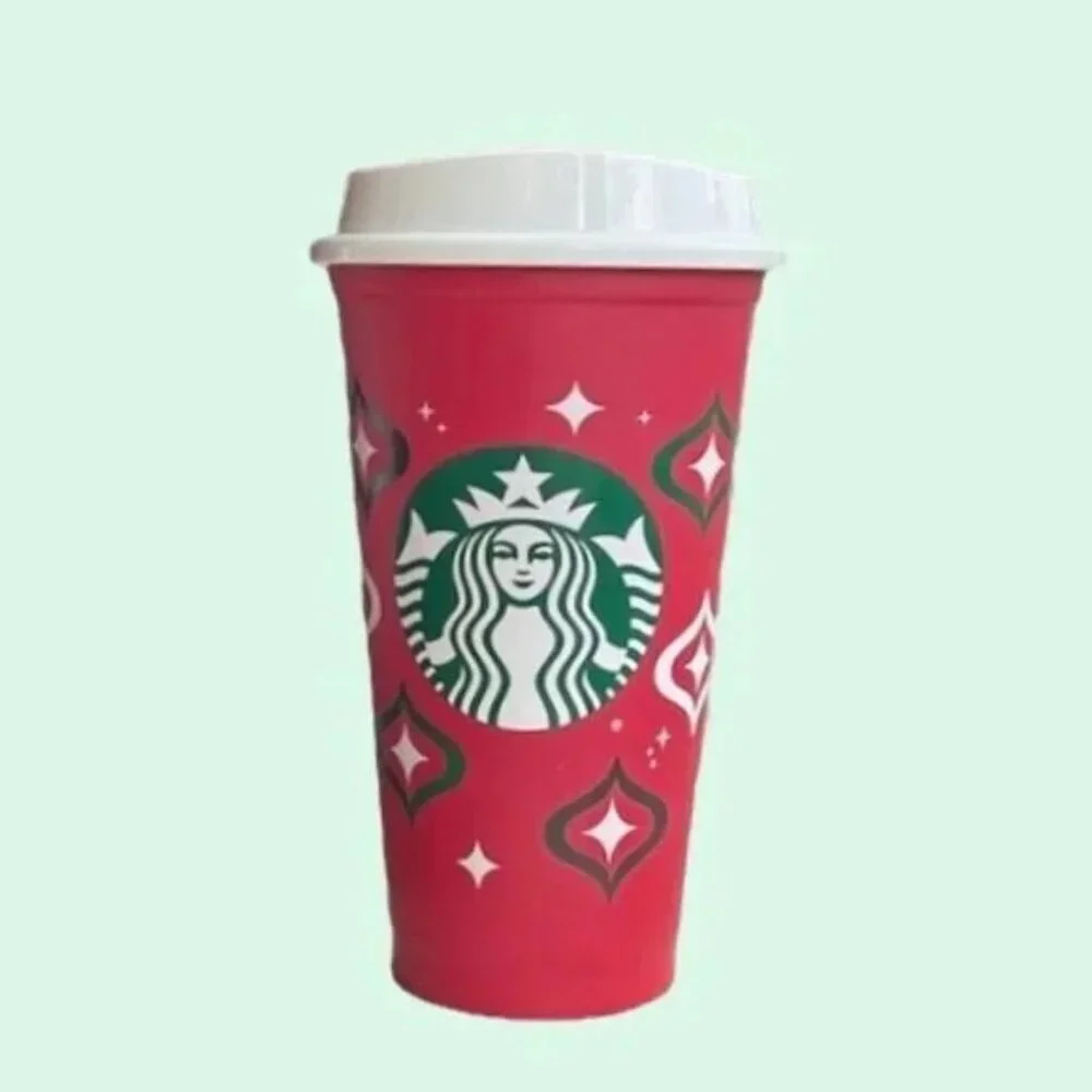 NEW Starbucks Holiday Cup Reusable Collectible 16 oz Grande Hot/Cold Travel Cup